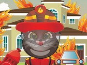 Говорящий кот Том на пожаре