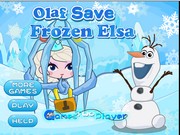 Олаф спасает ледяную Эльзу