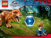Побег маленького лего-динозавра