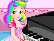 Принцесса Джульетта на уроке пианино