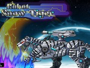 Роботы Динозавры: Собери Снежного Тигра