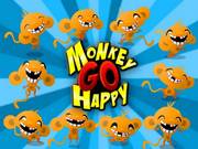 Смешная счастливая обезьянка 1