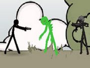 Стикмен атакует зомби