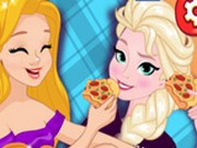 Вечеринка пиццы у принцесс Диснея