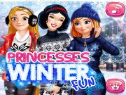 Зимние забавы с принцессами Диснея