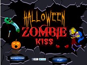 Зомби целуются на Хэллоуин
